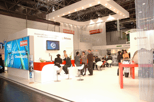 Imagen: Stand de BioSystems en la exposición internacional (Foto cortesía de BioSystems).